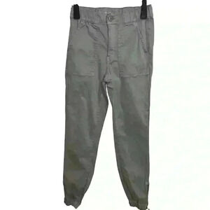 American Eagle Super Stretch High Waisted Ankle Zip Jogger Gray Women’s Size 8